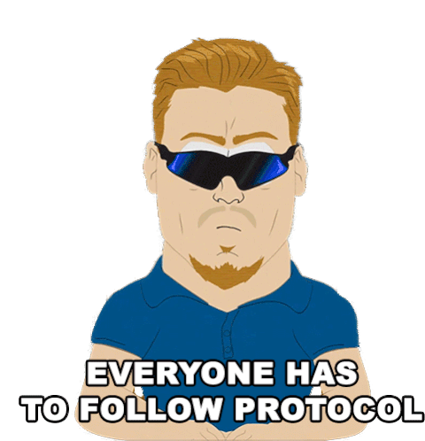 Everyone Has To Follow Protocol Pc Principal Sticker - Everyone Has To Follow Protocol Pc Principal South Park Stickers