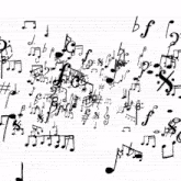 a sheet of music with the words excuse my music adhd written on it
