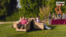 Couch Explosion Jackass Forever GIF