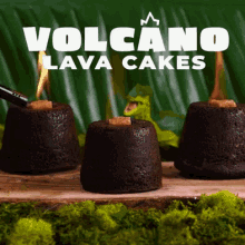volcano lava cakes lava cupcakes brown sugar light up the cupcakes yummy