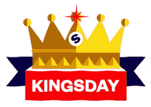 kings day crown flashing blinking shinning