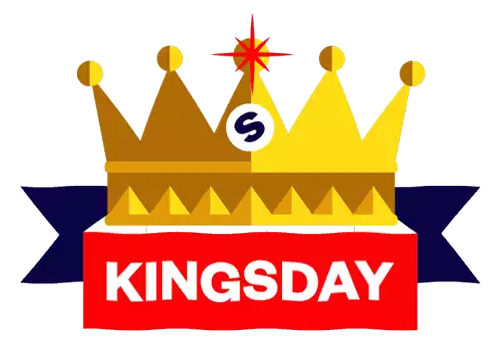 Kings Day Crown Sticker - Kings Day Crown Flashing Stickers