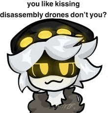 You Like Kissing Disassembly Drones GIF