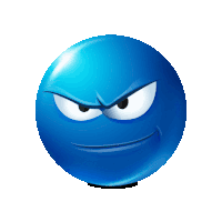 Blue Emoji Sticker