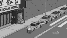 homer simpson the simpsons taxi funny strike