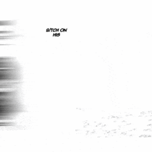a black and white drawing of a woman holding a clock that says 12:37