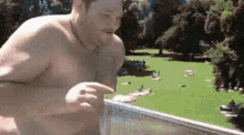 Pool Splash GIF - Pool Splash Fatman GIFs