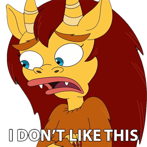 I Dont Like This Connie The Hormone Monstress Sticker - I Dont Like This Connie The Hormone Monstress Big Mouth Stickers