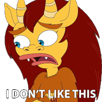 I Dont Like This Connie The Hormone Monstress Sticker - I Dont Like This Connie The Hormone Monstress Big Mouth Stickers