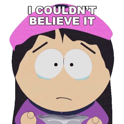I Couldnt Believe It Wendy Testaburger Sticker - I Couldnt Believe It Wendy Testaburger South Park Deep Learning Stickers