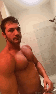 Shower Pecs GIF - Shower Pecs Muscles GIFs