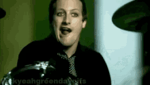 Green Day Tongue GIF - Green Day Tongue Drums GIFs