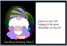 Gnome Healing Vibes GIF - Gnome Healing Vibes Sorry To Hear About Your Loss GIFs