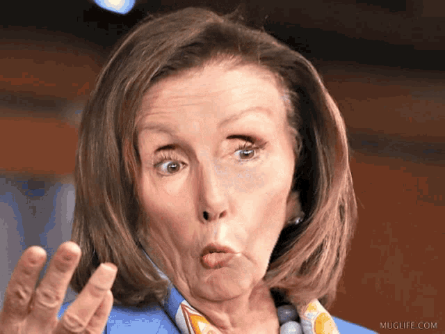 Nancy Pelosi Drunk GIF - Nancy Pelosi Drunk Funny Faces - Discover & Share  GIFs