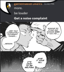 a screenshot of a discord conversation between megumi and gamemaster 348yd