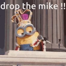 Mike Drop Funny GIF - Mike Drop Funny Minions GIFs