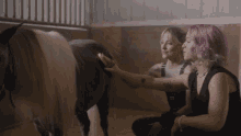 Brushing A Pony Belmont GIF - Brushing A Pony Belmont Country Girl Song GIFs