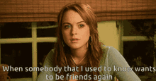 Mean Girls When Somebody That I Used To Know GIF - Mean Girls When Somebody That I Used To Know Friends Again GIFs