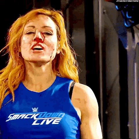 becky lynch shirt blood