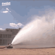 Throwing Foam Water Blaster GIF - Throwing Foam Water Blaster Firemans Host GIFs