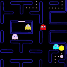 Pacman Video Game GIF - Pacman Video Game Blue Monsters GIFs