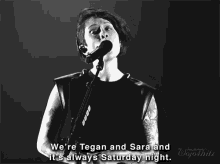 Tegan And Sara, Always Saturday Night GIF - Saturday Saturdaynight Teeganandsarah GIFs
