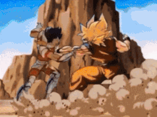 Seiya Vs Goku Meteoro De Pegaso GIF - Seiya Vs Goku Meteoro De Pegaso Goku GIFs