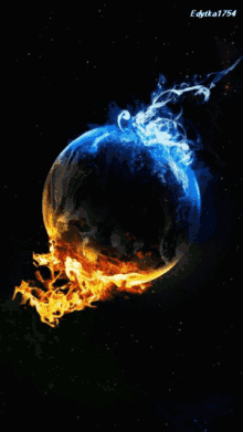 Flames Earth GIF - Flames Earth Space GIFs