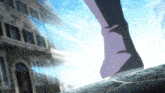 a person 's leg is visible in a blurry picture