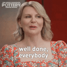 Well Done Everybody Jennifer Robertson GIF - Well Done Everybody Jennifer Robertson The Great Canadian Pottery Throw Down GIFs
