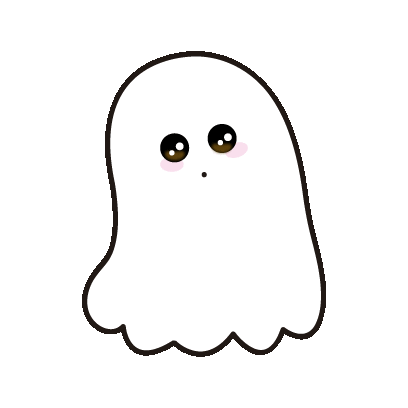 Ghost White Sticker - Ghost White Curious Stickers