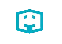 a blue hexagon with the letter a inside
