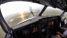 Boeing 737 Landing In Storm GIF
