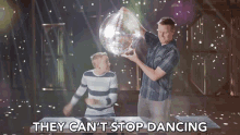 They Cant Stop Dancing GIF - They Cant Stop Dancing Disco Ball GIFs