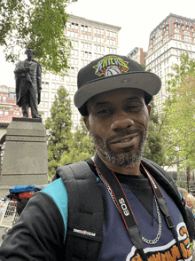 Me In Front Of The Abraham Lincoln Statue In Union Square Park Nyc GIF