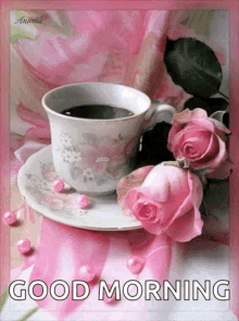 Coffee Rose GIF - Coffee Rose Good Morning GIFs