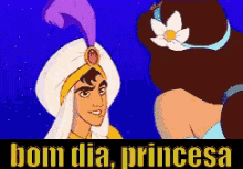 Bom Dia Princesa / Aladdin / Jasmin GIF