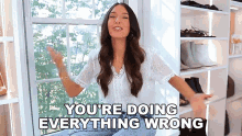 Youre Doing Everything Wrong Shea Whitney GIF - Youre Doing Everything Wrong Shea Whitney Youre Doing It Wrong GIFs
