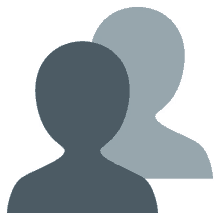 busts in silhouette people joypixels generic profile two people