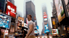 Captain America Looking Around Time Square Confused Ioneiyciouds Katiegif GIF