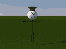 a stick figure wearing a top hat and a smiley face