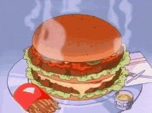 Burger Anime GIF - Burger Anime Fries GIFs