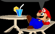 Mario Chilling GIF - Mario Chilling GIFs