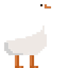 goose walk goose duck waddle pixel art