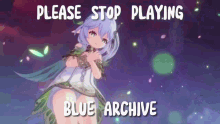 No Blue Archive Please Stop Playing Blue Archive GIF - No Blue Archive Please Stop Playing Blue Archive Nahida Dookie Genshin GIFs