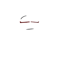 a drawing of a person 's face with their eyes closed and their mouth open