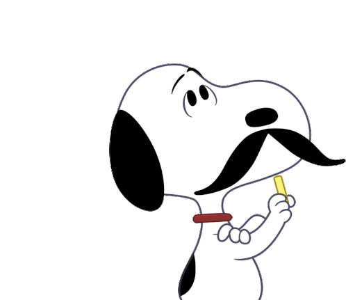 Thinking Snoopy Sticker