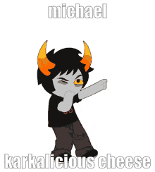 Michael Karkalicious Cheese Homestuck GIF - Michael Karkalicious Cheese Homestuck Hiveswap GIFs