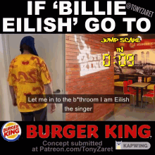 Big Chungus Billie Eilish GIF - Big Chungus Billie Eilish Burger King GIFs