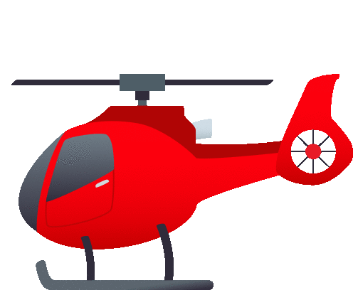 Helicopter Travel Sticker - Helicopter Travel Joypixels Stickers